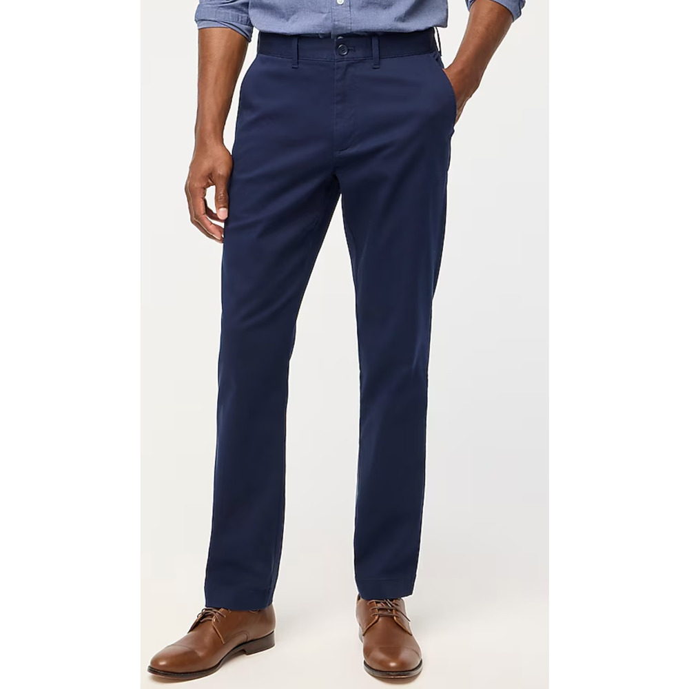 J Crew Mens Straight Flex Chinos 32 x 34 Navy Blue NWT Pants Men's H3186 J.Crew